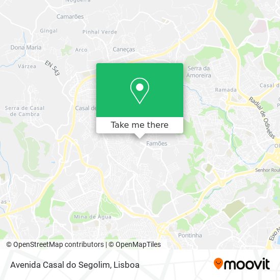 Avenida Casal do Segolim map
