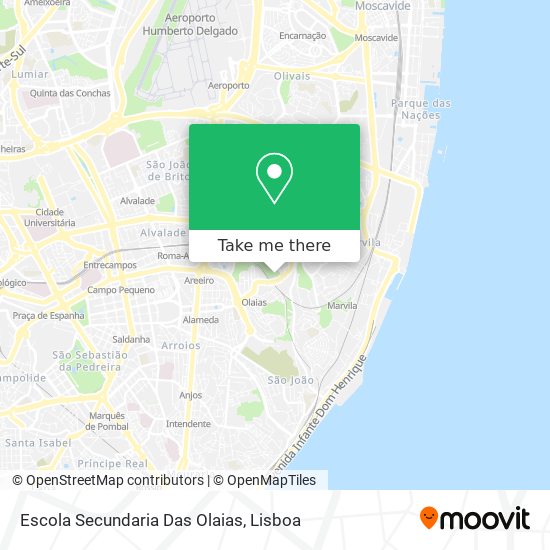 Escola Secundaria Das Olaias map