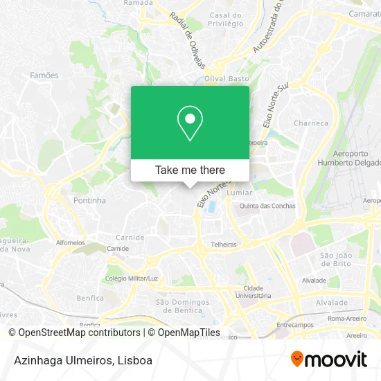 Azinhaga Ulmeiros map