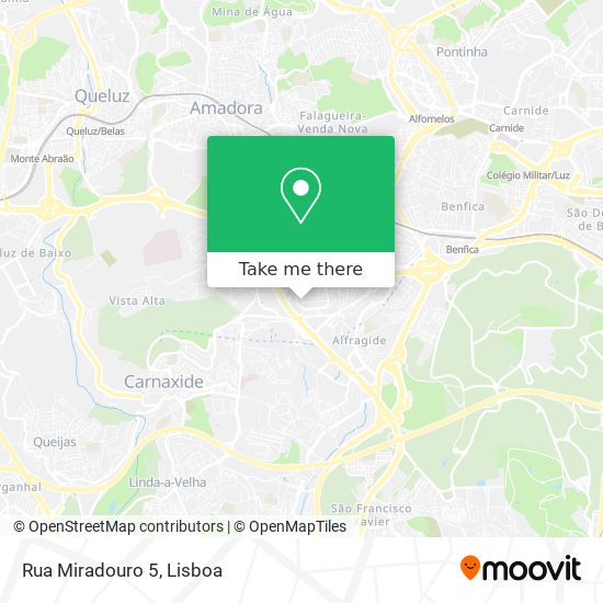 Rua Miradouro 5 mapa