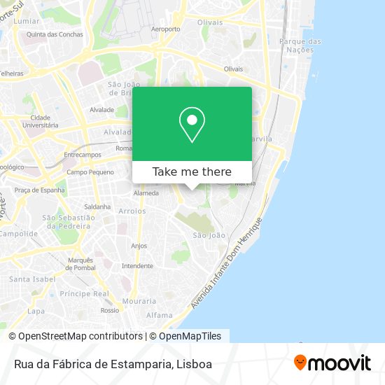 Rua da Fábrica de Estamparia map