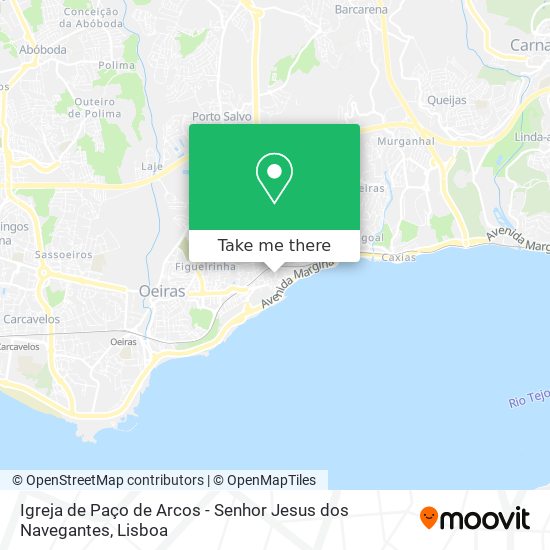 Igreja de Paço de Arcos - Senhor Jesus dos Navegantes map