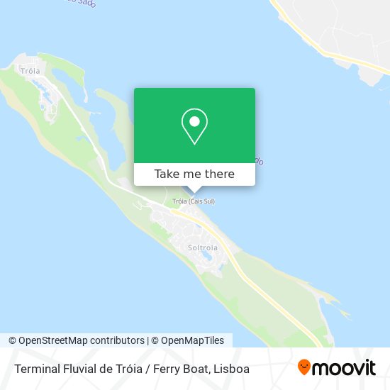 Terminal Fluvial de Tróia / Ferry Boat map