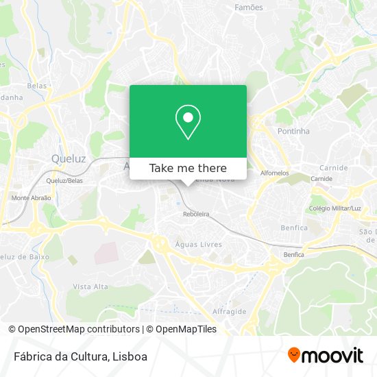 Fábrica da Cultura mapa