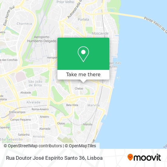 Rua Doutor José Espírito Santo 36 mapa