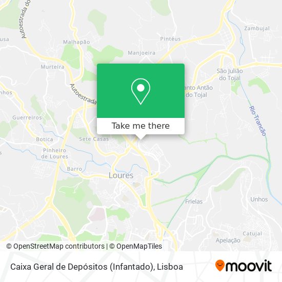 Caixa Geral de Depósitos (Infantado) map