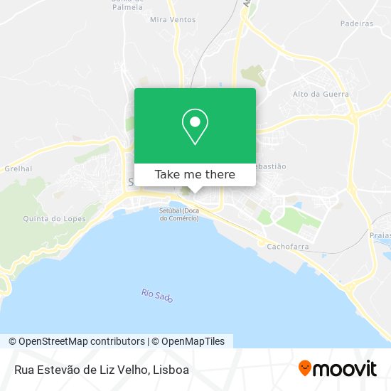 Rua Estevão de Liz Velho map