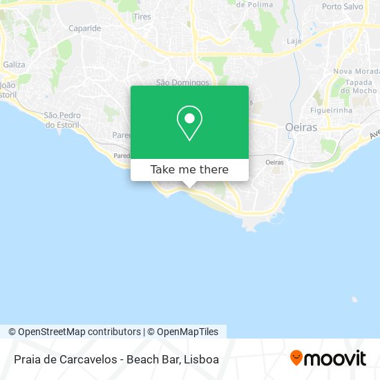 Praia de Carcavelos - Beach Bar map