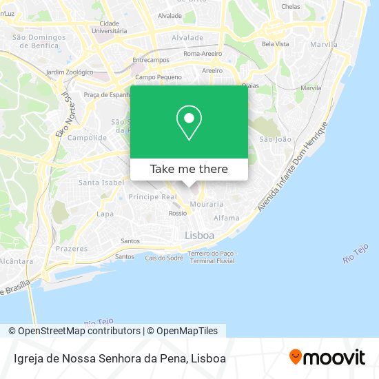 Igreja de Nossa Senhora da Pena map