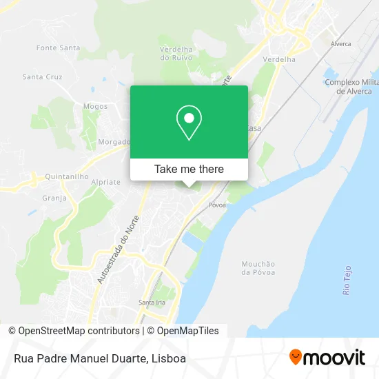 Rua Padre Manuel Duarte map