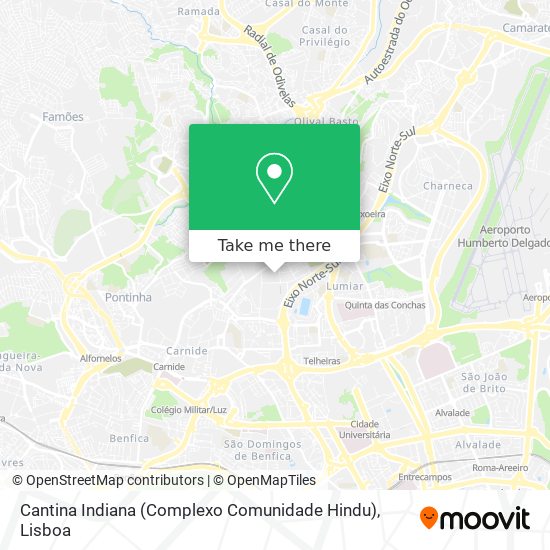 Cantina Indiana (Complexo Comunidade Hindu) map