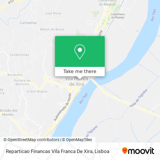 Reparticao Financas Vila Franca De Xira mapa