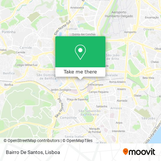 Bairro De Santos mapa