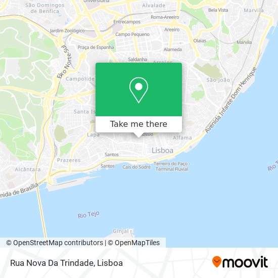 Rua Nova Da Trindade mapa