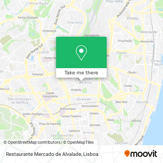 Restaurante Mercado de Alvalade map