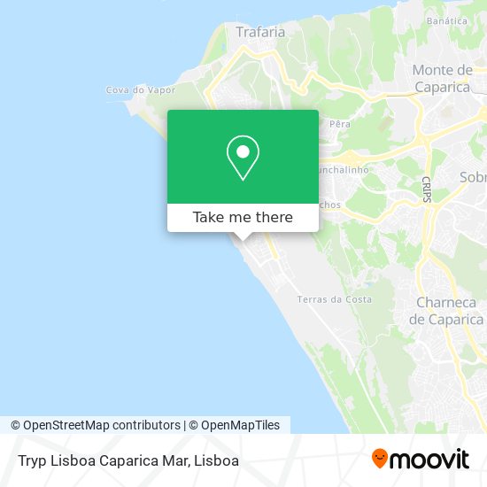 Tryp Lisboa Caparica Mar map