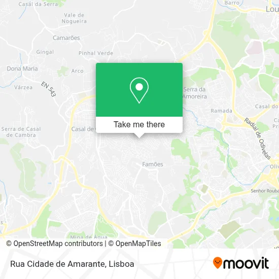 Rua Cidade de Amarante map