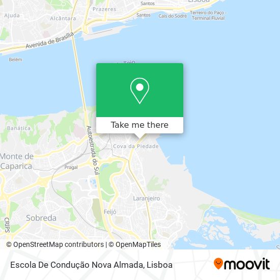 Escola De Condução Nova Almada map