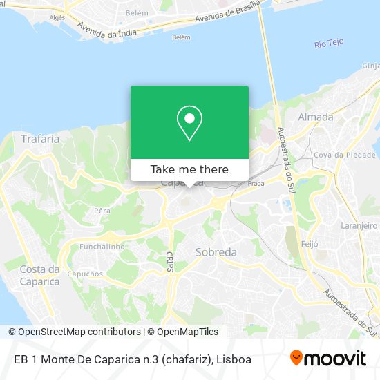EB 1 Monte De Caparica n.3 (chafariz) map