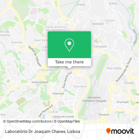 Laboratório Dr Joaquim Chaves map