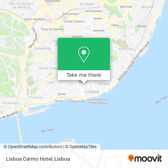 Lisboa Carmo Hotel map