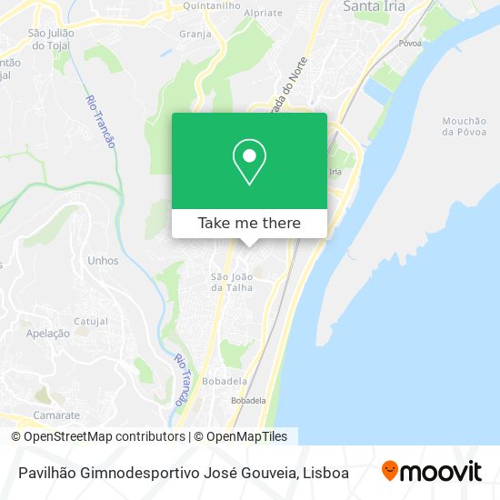 Pavilhão Gimnodesportivo José Gouveia mapa