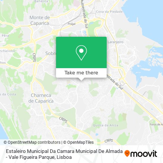 Estaleiro Municipal Da Camara Municipal De Almada - Vale Figueira Parque map