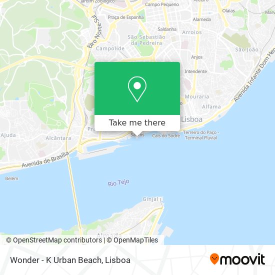 Wonder - K Urban Beach mapa