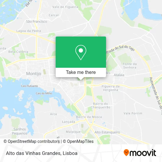 Alto das Vinhas Grandes map