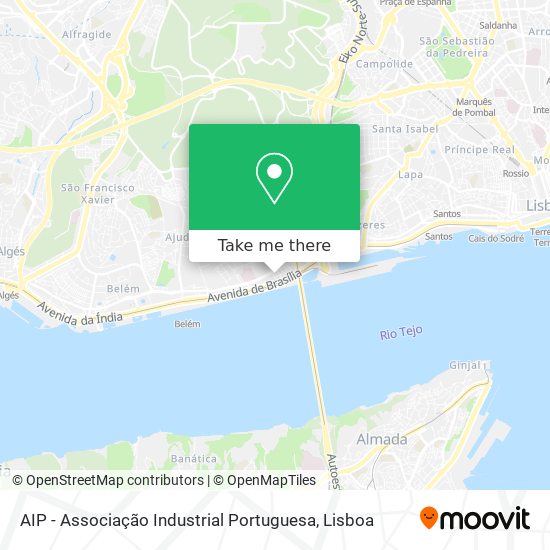 AIP - Associação Industrial Portuguesa map