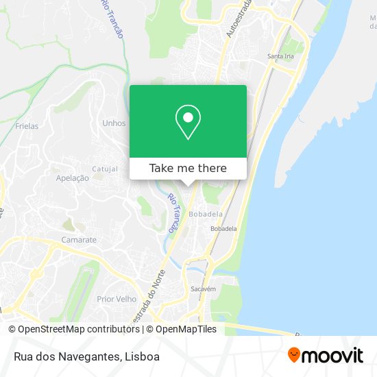 Rua dos Navegantes map