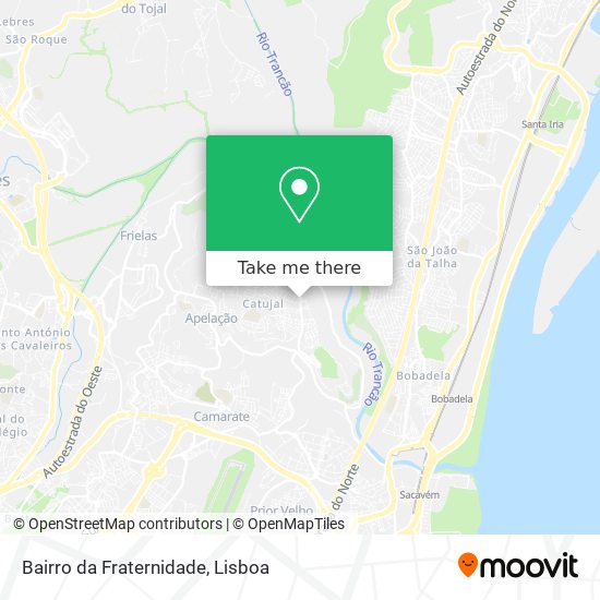 Bairro da Fraternidade map