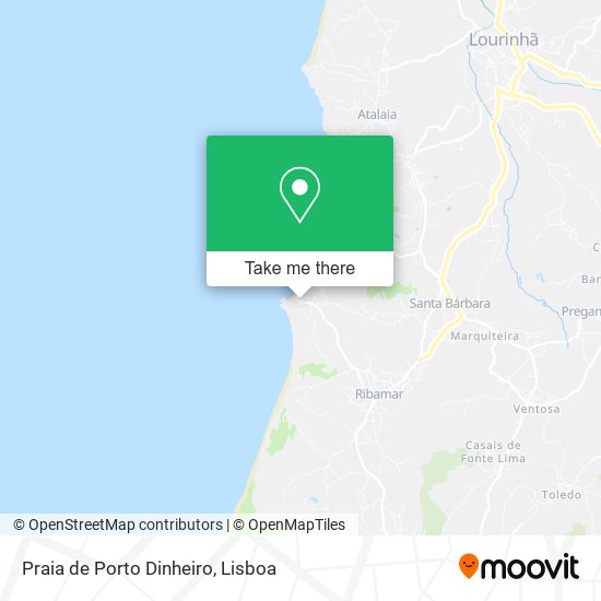 Praia de Porto Dinheiro map