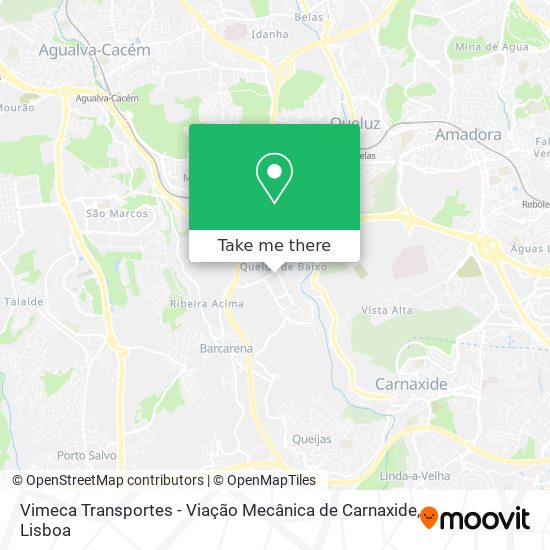 Vimeca Transportes - Viação Mecânica de Carnaxide mapa