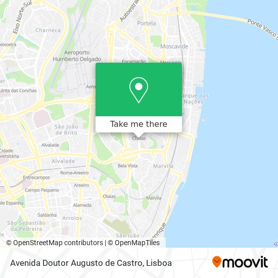 Avenida Doutor Augusto de Castro mapa