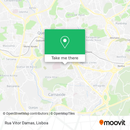 Rua Vitor Damas mapa