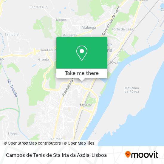 Campos de Tenis de Sta Iria da Azóia mapa