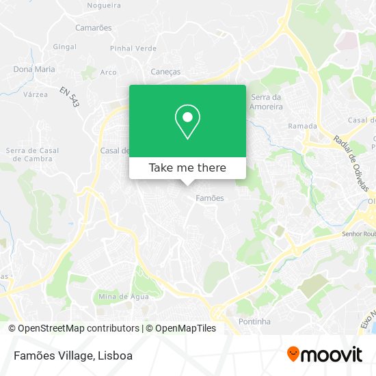 Famões Village mapa