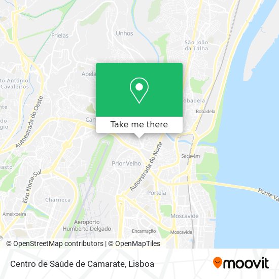 Centro de Saúde de Camarate map