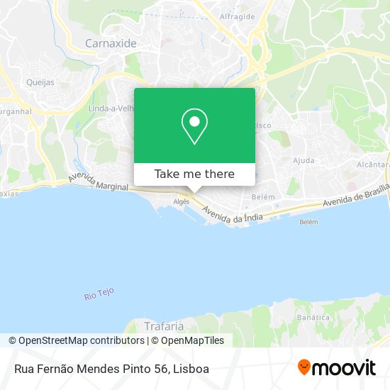 Rua Fernão Mendes Pinto 56 mapa