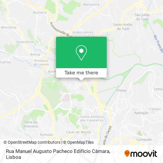 Rua Manuel Augusto Pacheco Edifício Câmara map