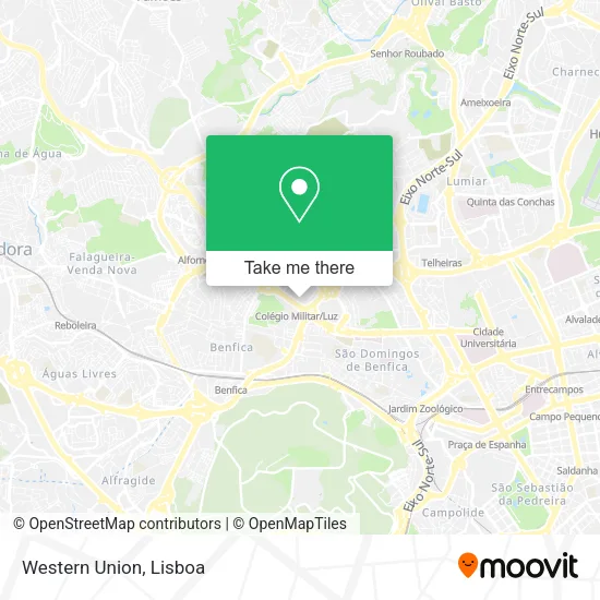 Western Union map
