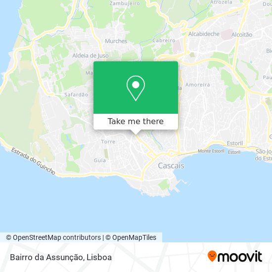 Bairro da Assunção mapa