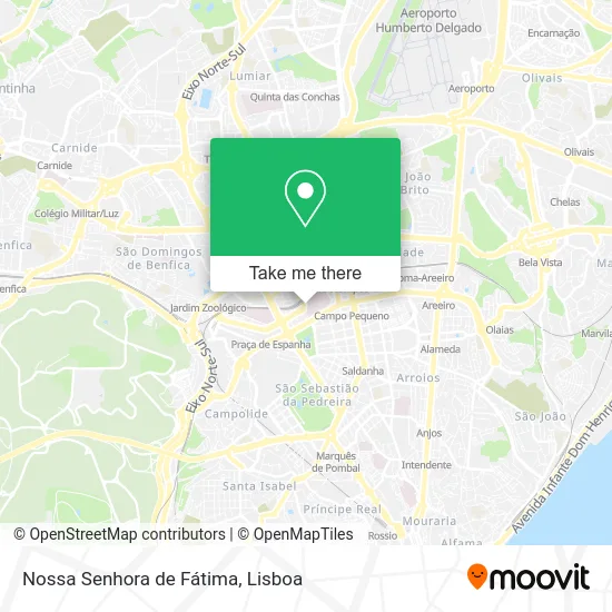 Nossa Senhora de Fátima map