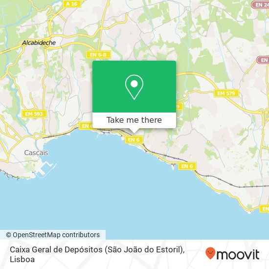 Caixa Geral de Depósitos (São João do Estoril) mapa