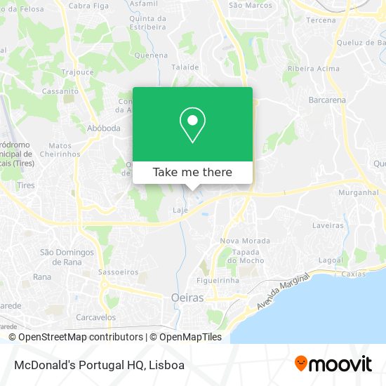 McDonald's Portugal HQ map