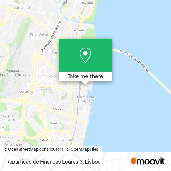 Reparticao de Financas Loures 3 mapa