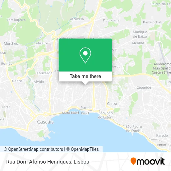 Rua Dom Afonso Henriques map