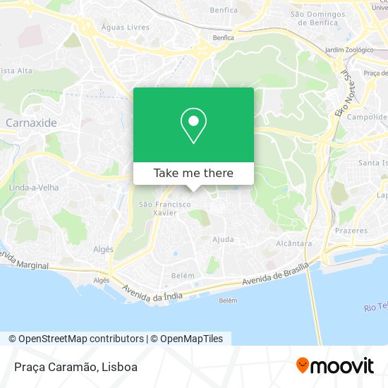 Praça Caramão mapa