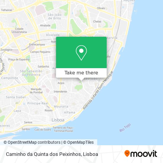 Caminho da Quinta dos Peixinhos map
